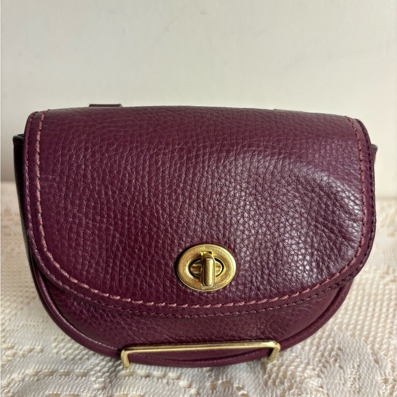 Coach Park Plum Leather Halfmoon Mini Crossbody Bag - Picture 2 of 6